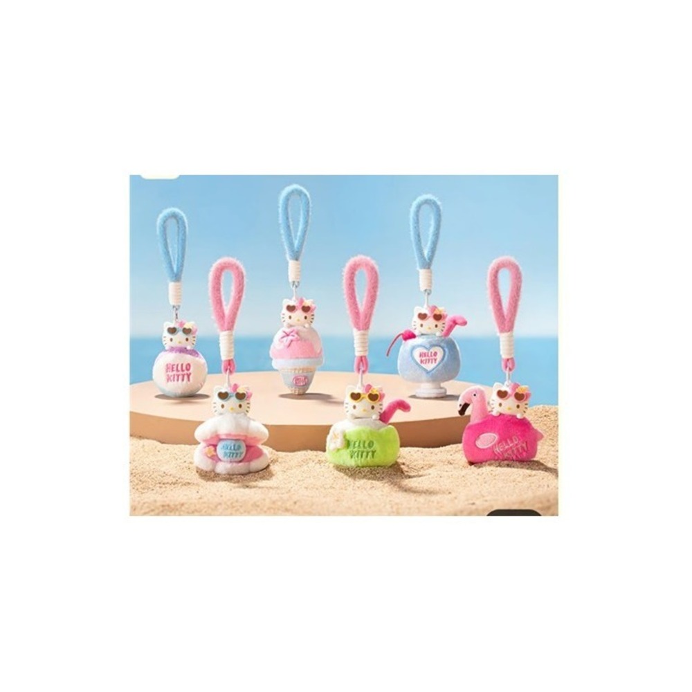 MINISO x HELLO KITTY Summer Tan Creamy Coconut Scented Plush Pendant NEW - NIB - Picture 4 of 5